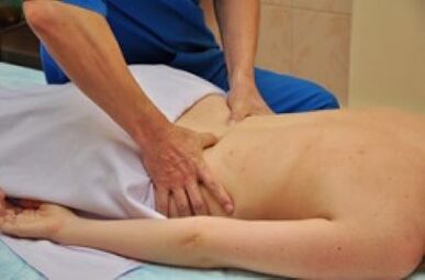 Massage bij de behandeling van lumbale osteochondrose